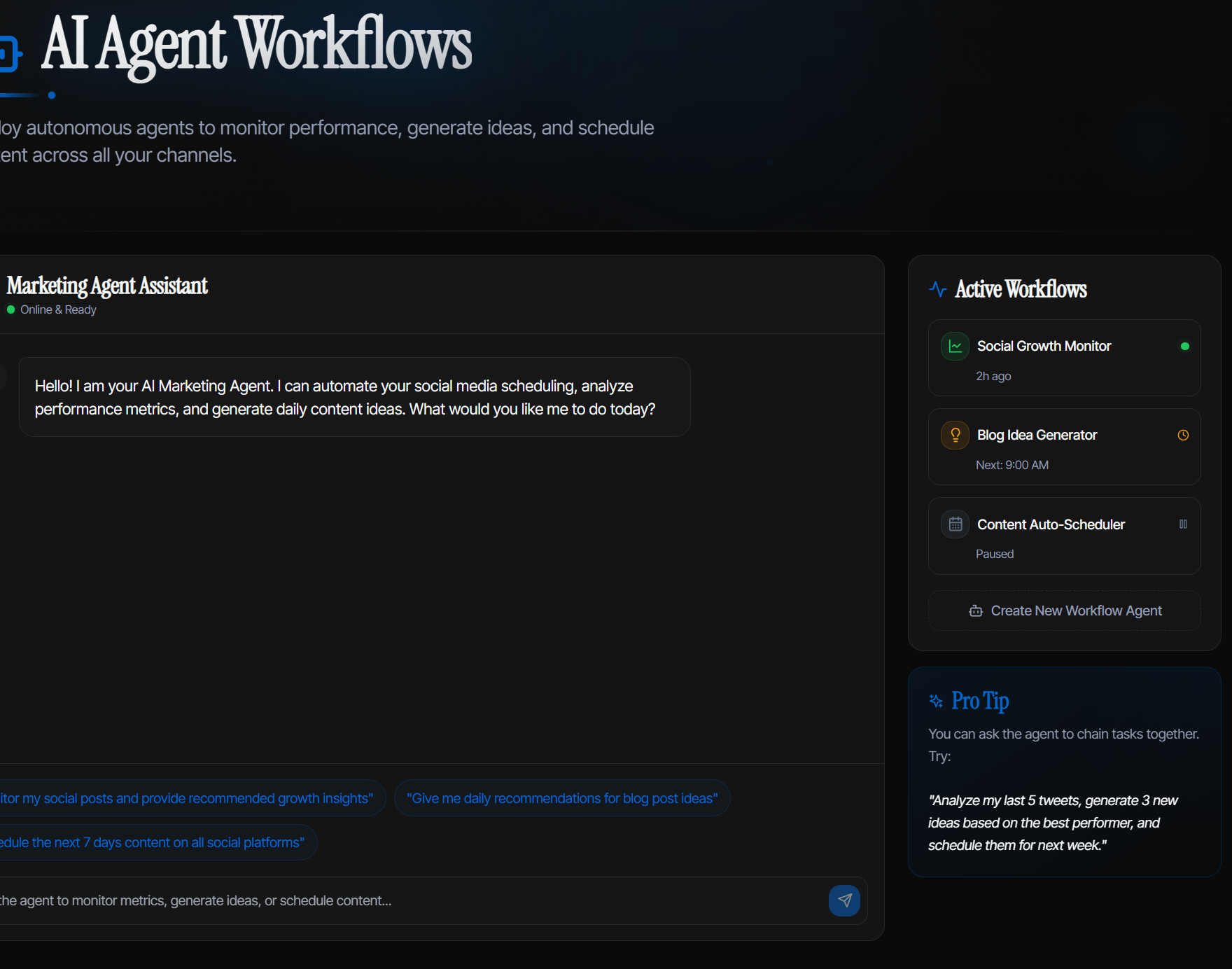 Lumai Agent Workflows